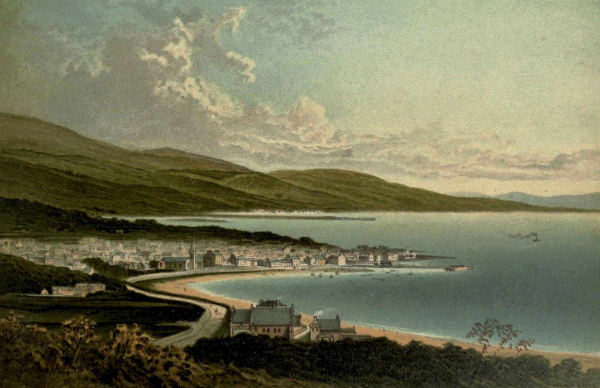 Posterazzi T Nelson & Sons Souvenir of Scotland 1897 Largs Canvas Art - T Nelson & Sons (24 x 36)