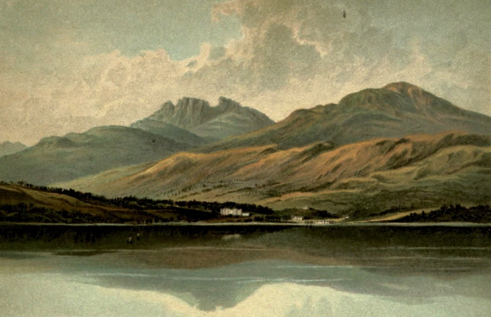 Posterazzi T Nelson & Sons Souvenir of Scotland 1897 Loch Lomond Tarbet & the Cobbler Canvas Art - T Nelson & Sons (24 x 36)