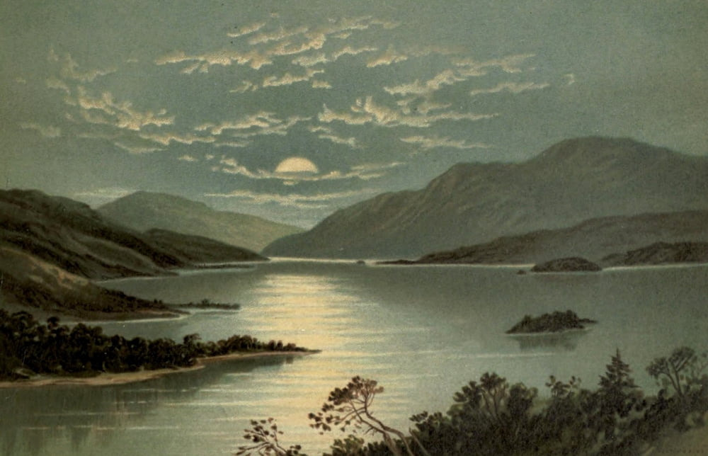 Posterazzi T Nelson & Sons Souvenir of Scotland 1897 Loch Lomond Upper end Canvas Art - T Nelson & Sons (24 x 36)
