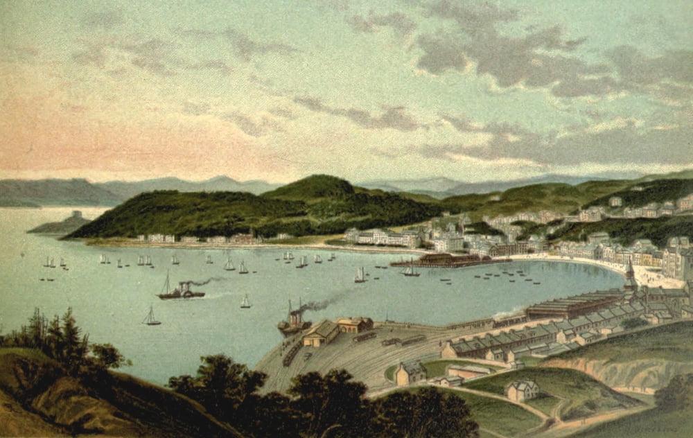 Posterazzi T Nelson & Sons Souvenir of Scotland 1897 Oban Canvas Art - T Nelson & Sons (24 x 36)