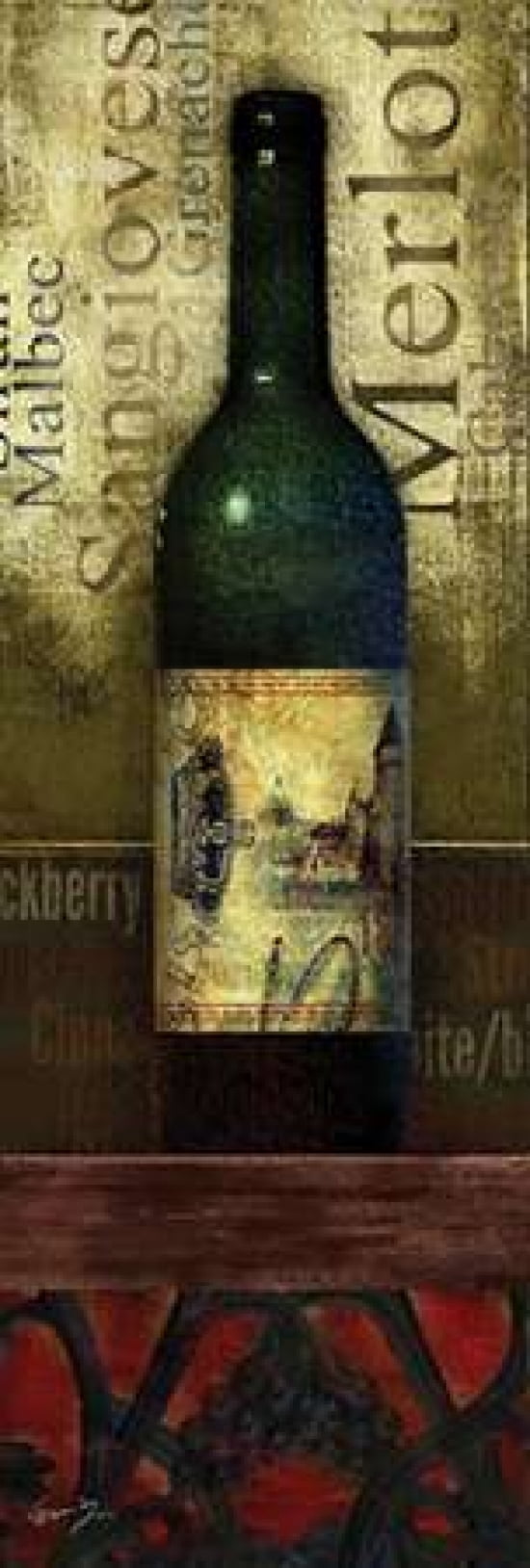 Posterazzi TASTING ROOM I Canvas Art - Eric Yang (8 x 24)
