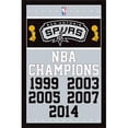 thumbnail image 1 of Posterazzi TIARP13721 San Antonio Spurs - Champions 14 Poster Print - 22 x 34 in., 1 of 1