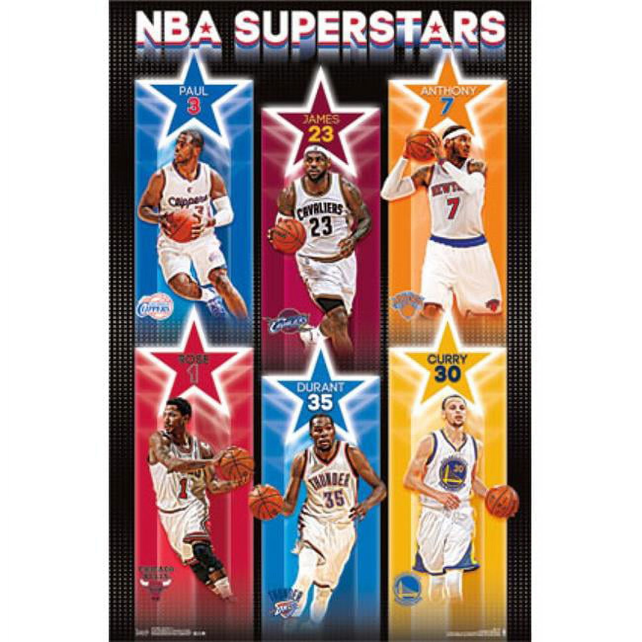 NBA ポスター 120枚 Posterazzi TIARP13752 Nba - Superstars 14 Poster Print - 24 x 36