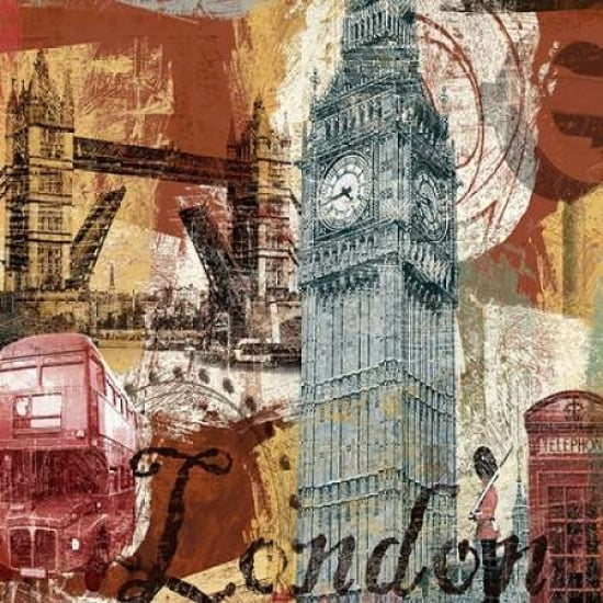 Posterazzi TOUR LONDON Canvas Art - Eric Yang (24 x 24)