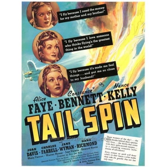 Posterazzi Tail Spin Movie Poster - 27 x 40 in.