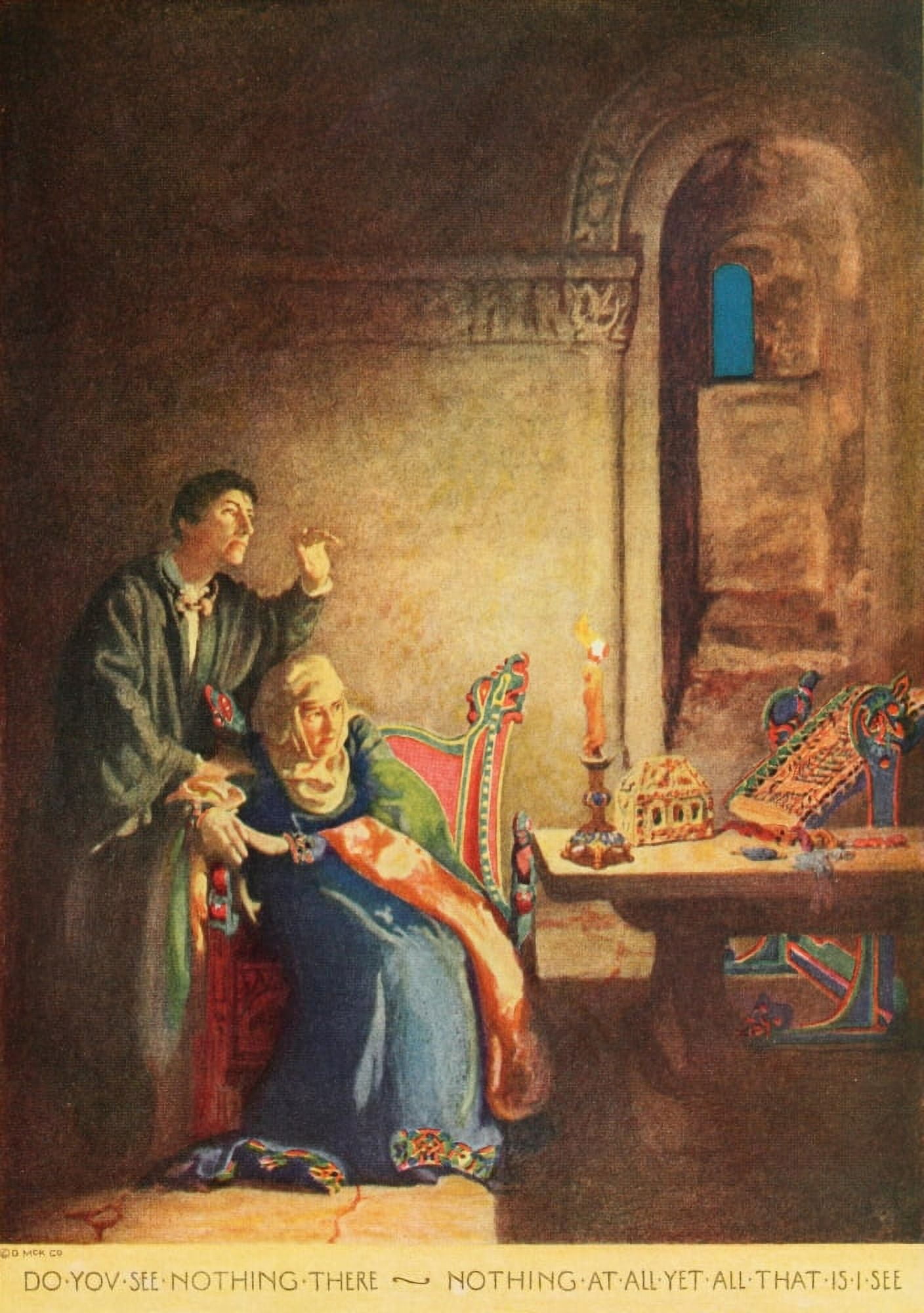 Posterazzi Tales from Shakespeare 1922 Do you see nothing there Canvas Art - Elizabeth Shippen Green (24 x 36)