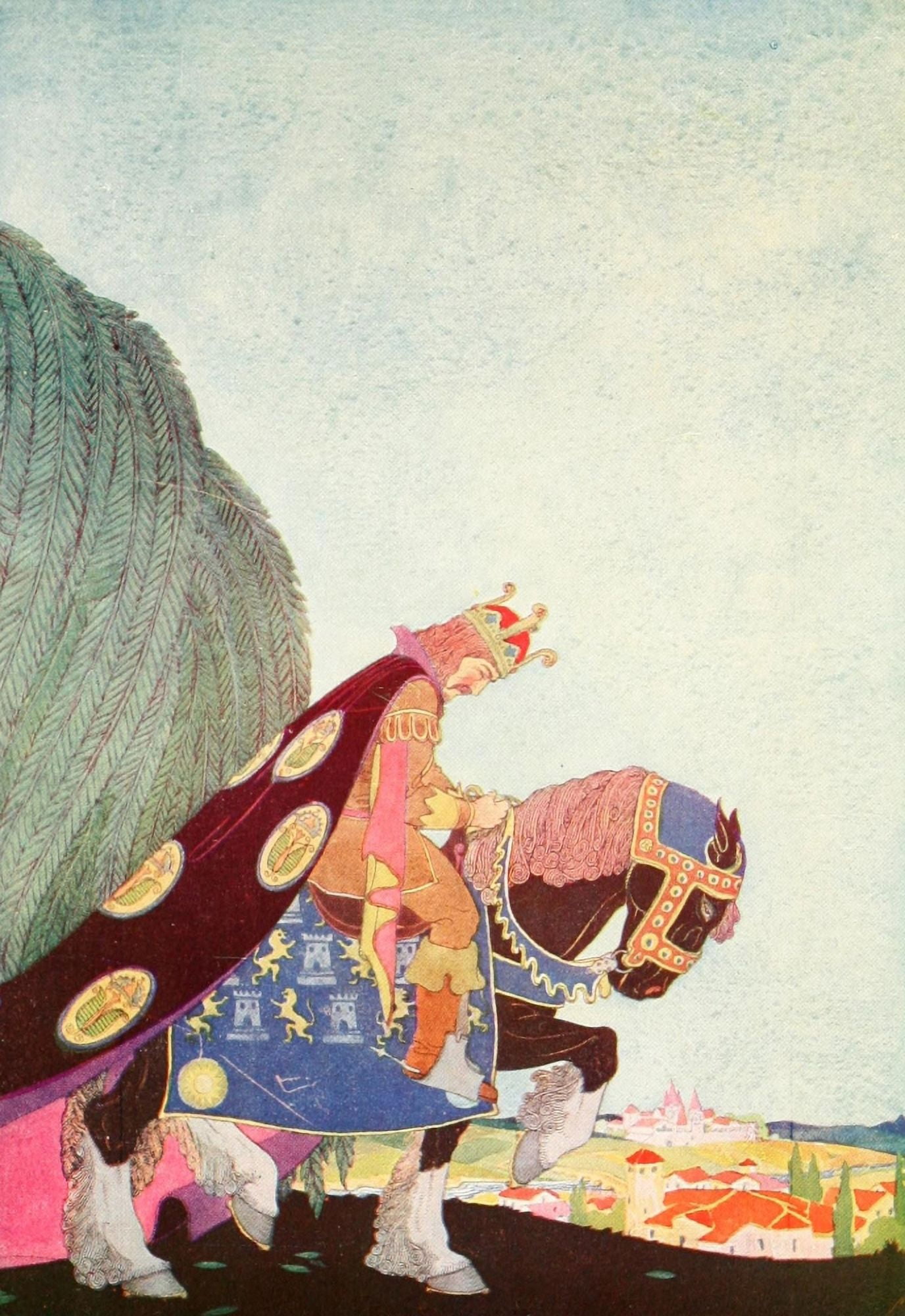 Posterazzi Tales of Enchantment 1920 King returned to the palace sad Canvas Art - Maud & Miska Petersham (24 x 36)