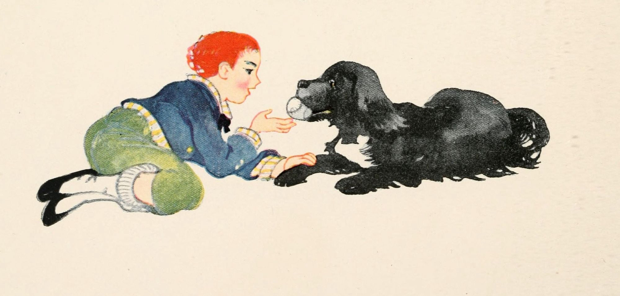 Posterazzi Tales of Little Dogs 1921 My truest friend Canvas Art - Katharine S Dodge (24 x 36)
