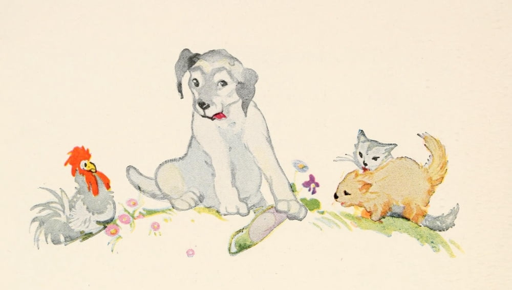 Posterazzi Tales of Little Dogs 1921 Very bad doggy Canvas Art - Katharine S Dodge (24 x 36)