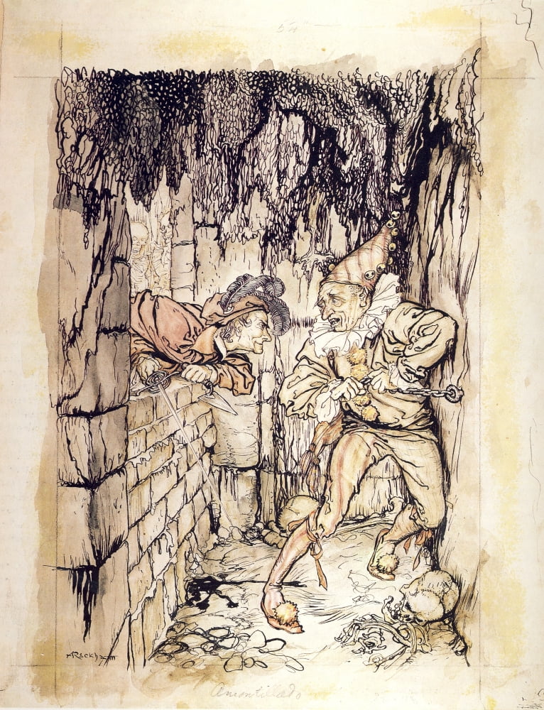 Posterazzi Tales of Mystery & Imagination 1935 Cask of Amontillado Canvas Art - A Rackham (24 x 36)