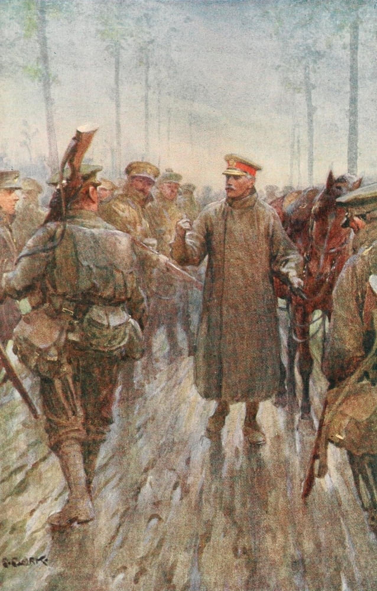 Posterazzi Tales of the Great War 1916 Right ahead he said Canvas Art - C Clark (24 x 36)