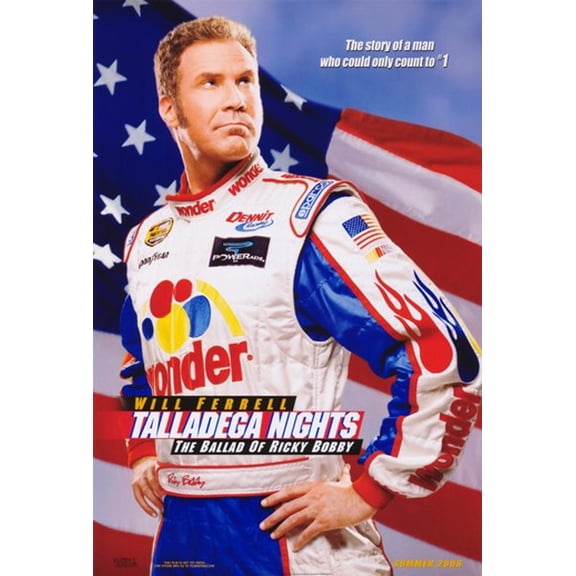 Talladega Nights The Ballad of Ricky Bobby Movie Poster (11 x 17)