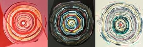 Posterazzi Target trio I Canvas Art - Nino Mustica (8 x 24)