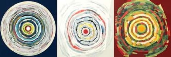 Posterazzi Target trio II Canvas Art - Nino Mustica (12 x 36)