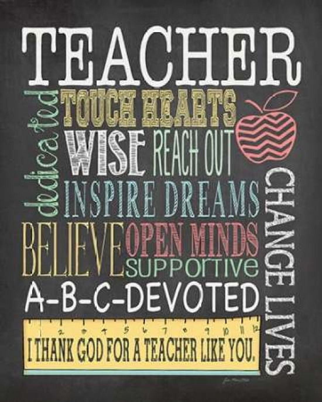 Posterazzi Teacher Subway Canvas Art - Jo Moulton (24 x 30)