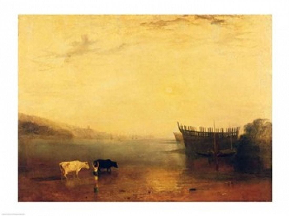 Posterazzi Teignmouth Harbour Canvas Art - JMW Turner (36 x 24)