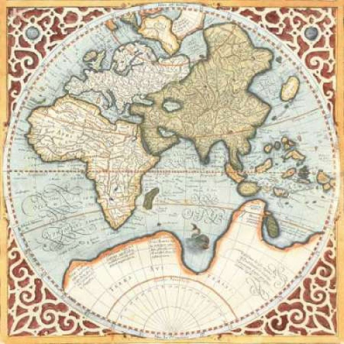 Posterazzi Terra Major Petites B Canvas Art - Gerardus Mercator (24 x 24)