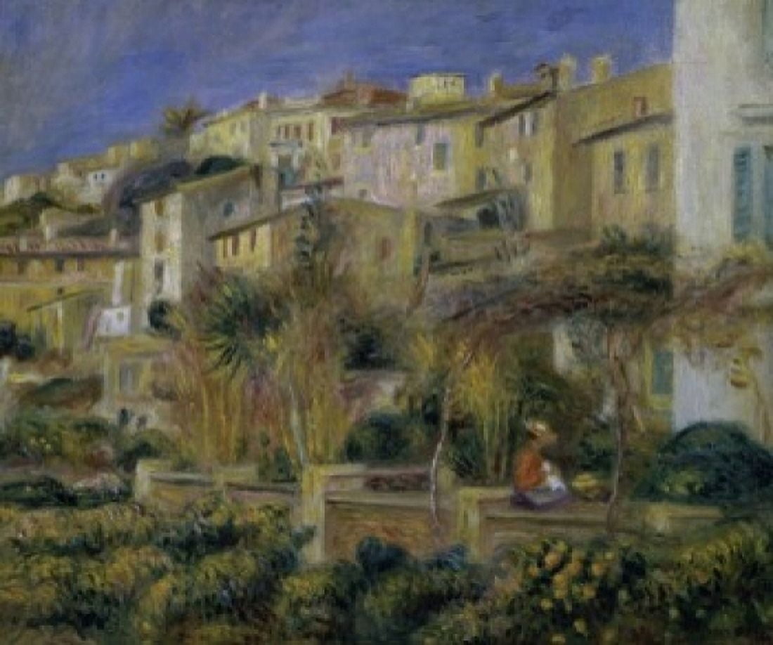Posterazzi Terraces in Cagnes 1905 Pierre-Auguste Renoir (1841-1919French) Ishibashi Collection Tokyo Canvas Art - Pierre-Auguste Renoir (24 x 36)