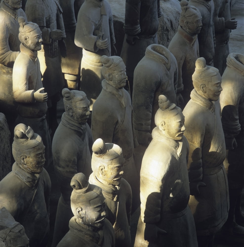 Posterazzi Terracotta Warriors Close Up Canvas Art - Martin Stolworthy Design Pics (24 x 24)