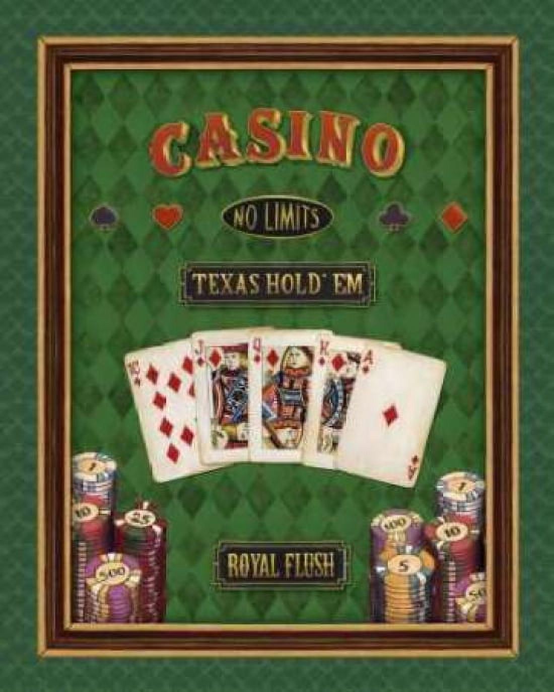 Posterazzi Texas Hold Em Canvas Art - Daphne Brissonnet (20 x 24)