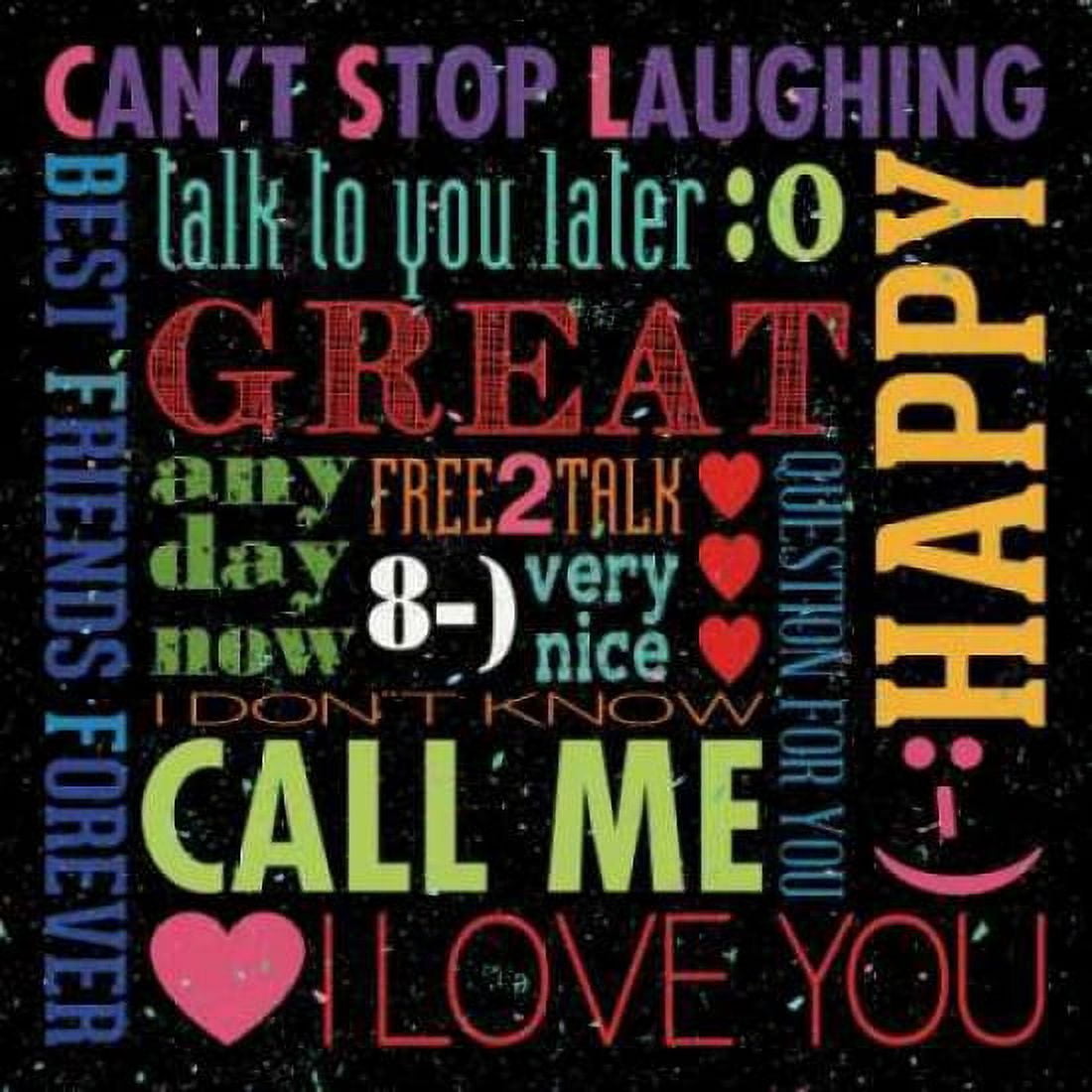 Posterazzi Text Slang Canvas Art - Stephanie Marrott (24 x 24)
