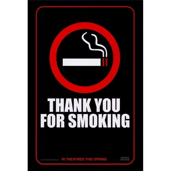Posterazzi Thank You for Smoking Movie Poster - 27 x 40 in.
