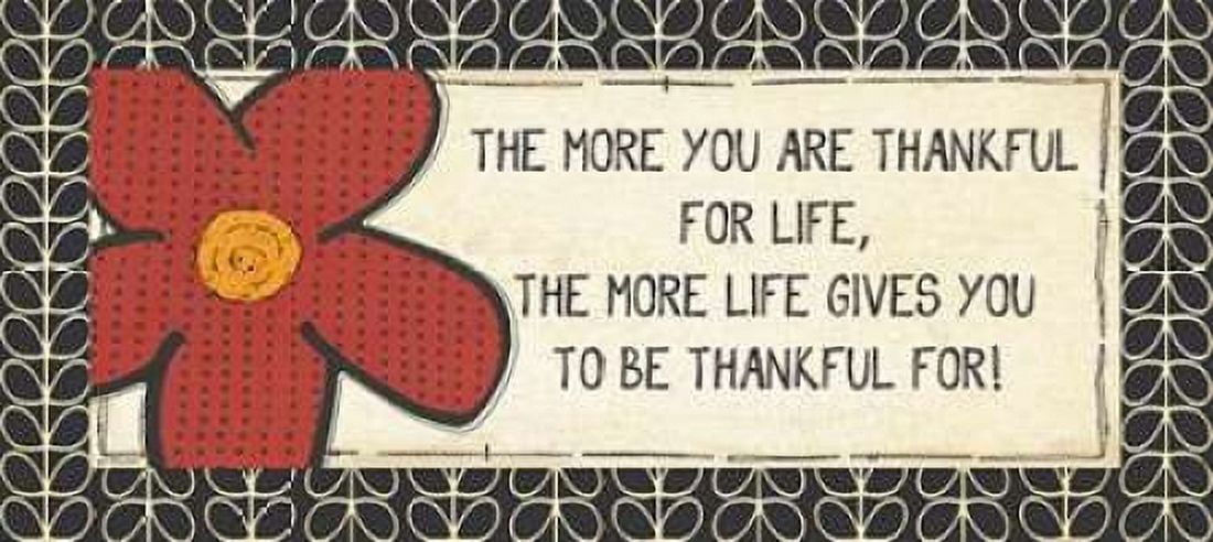 Posterazzi Thankful Canvas Art - Jo Moulton (10 x 20)