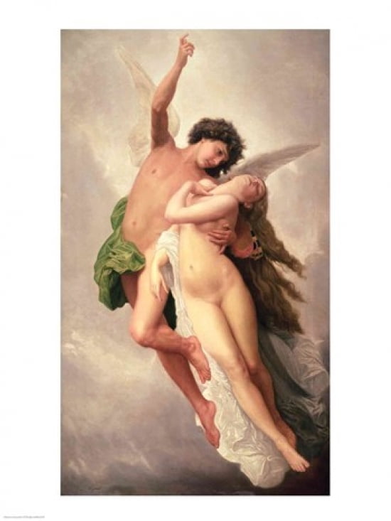 Posterazzi The Abduction of Psyche Canvas Art - Emile Signol (24 x 36)
