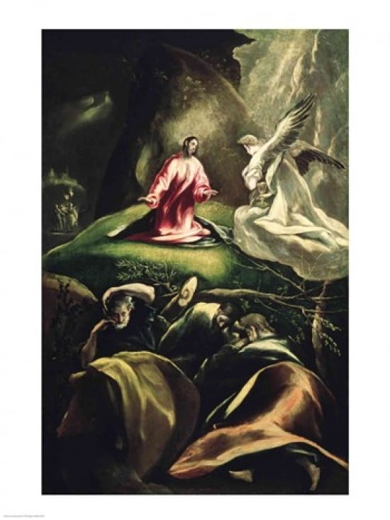 Posterazzi The Agony in the Garden Canvas Art - El Greco (24 x 36)