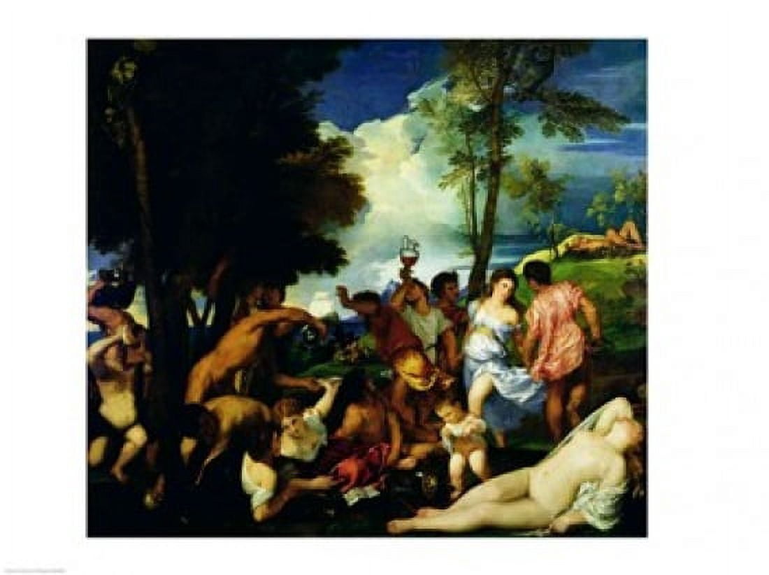 Posterazzi The Andrians Canvas Art - Titian (36 x 24)