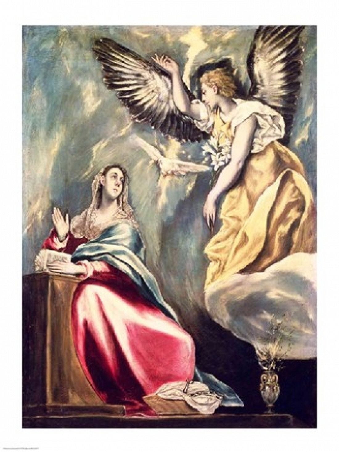 Posterazzi The Annunciation Canvas Art - El Greco (24 x 36)