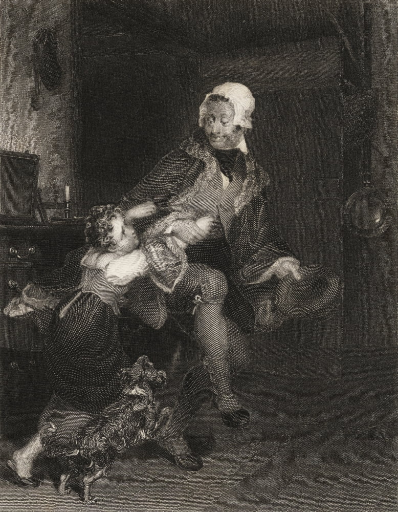 Posterazzi The Bachelor Uncle Engraved By E Finden After Painting By D Wilkie Ra Canvas Art - Ken Welsh Design Pics (24 x 32)