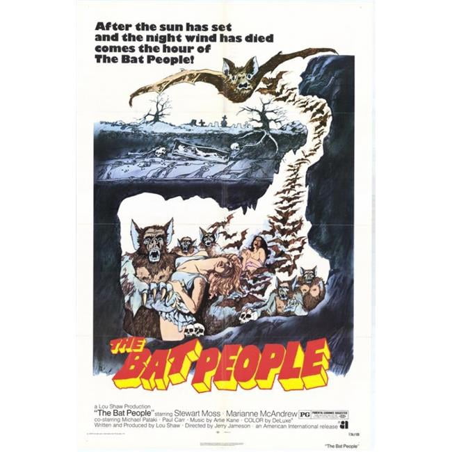 Posterazzi The Bat People Movie Poster - 27 x 40 in. - Walmart.com