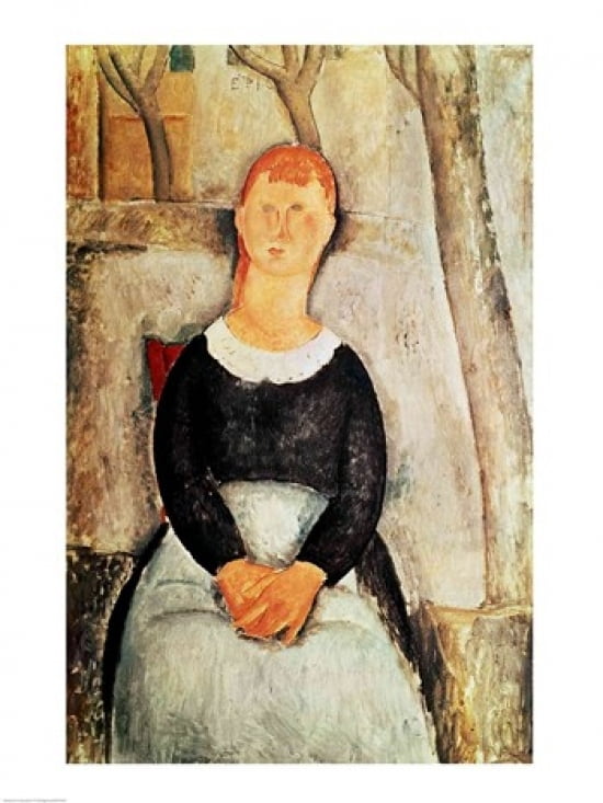 Posterazzi The Beautiful Grocer Canvas Art - Amedeo Modigliani (24 x 36)