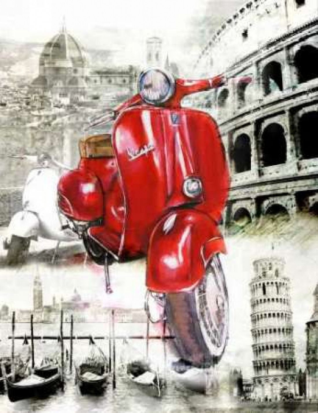 Posterazzi The Beautiful Motorbike Canvas Art - Bresso Sola (22 x 28)
