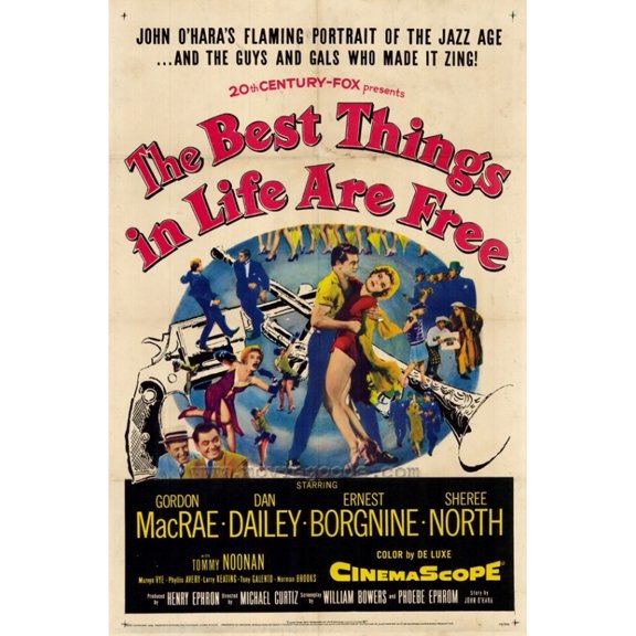 Posterazzi MOVIF2411 The Best Things in Life Are Free Movie Poster - 27 x 40 in.