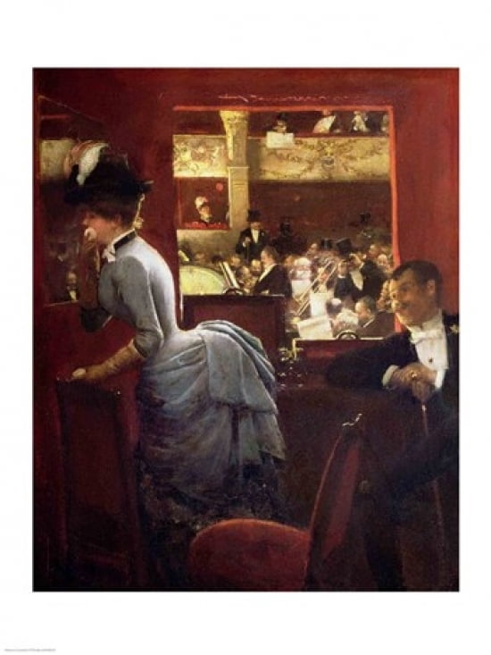 Posterazzi The Box by the Stalls c1883 Canvas Art - Jean Beraud (24 x 36)