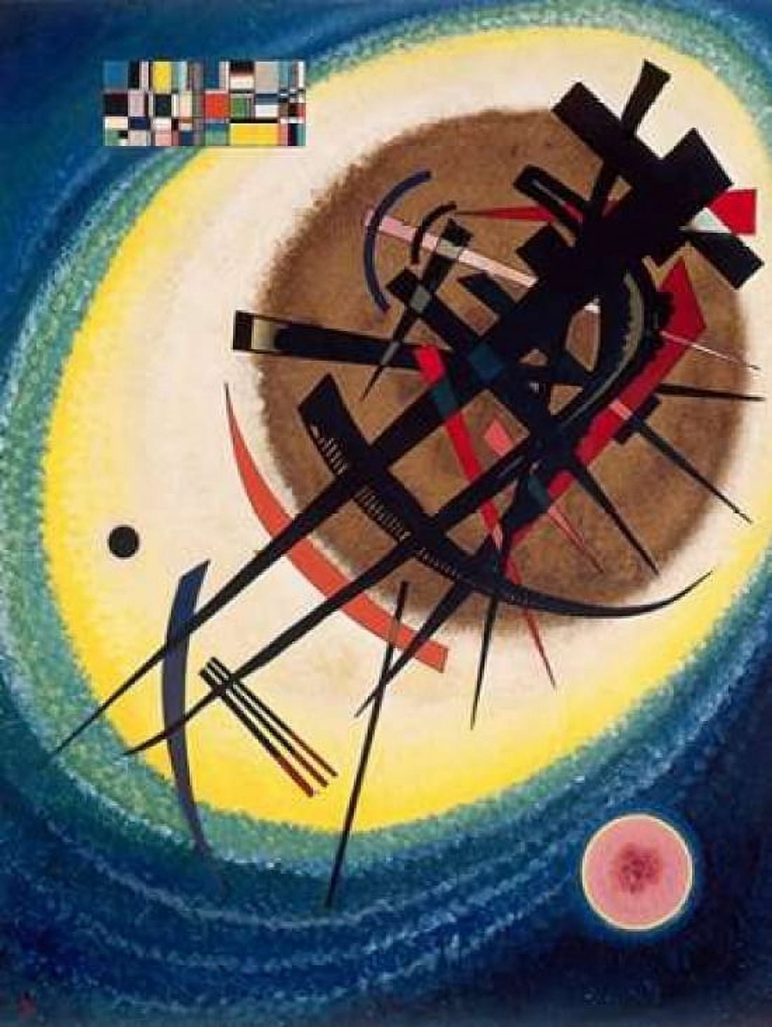 Posterazzi The Bright Oval Canvas Art - Wassily Kandinsky (22 x 28)