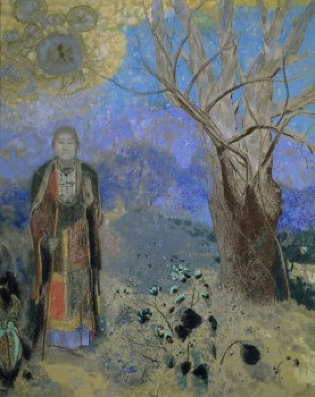 Posterazzi The Buddha  (Le Buddha) Odilon Redon (1840-1916French)  Musee dOrsay Paris Canvas Art - Odilon Redon (24 x 36)