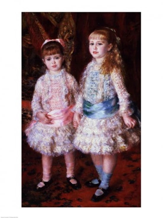 Posterazzi The Cahen dAnvers Girls Canvas Art - Pierre-Auguste Renoir (24 x 36)