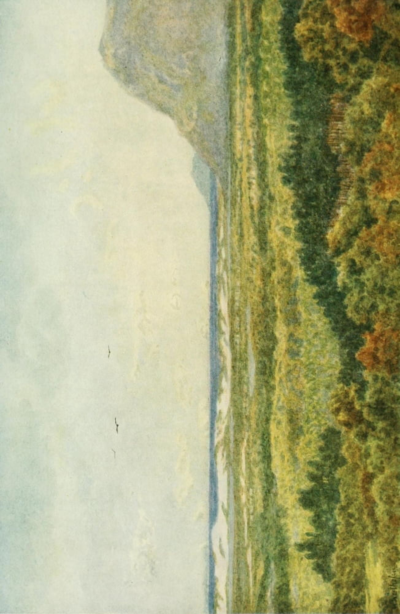 Posterazzi The Cape Peninsula 1910 Constantia Valley & False Bay with Cape Point Canvas Art - Wilhelm Westhofen (24 x 36)