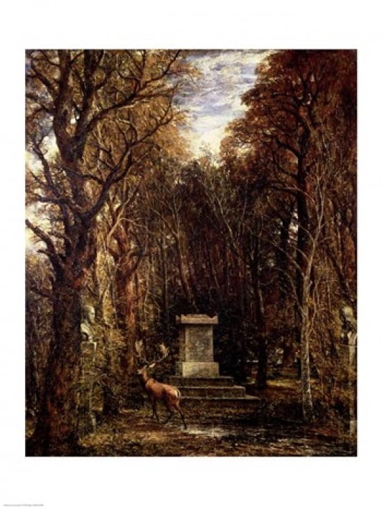 Posterazzi The Cenotaph to Reynolds Memory Coleorton c1833 Canvas Art - John Constable (24 x 36)