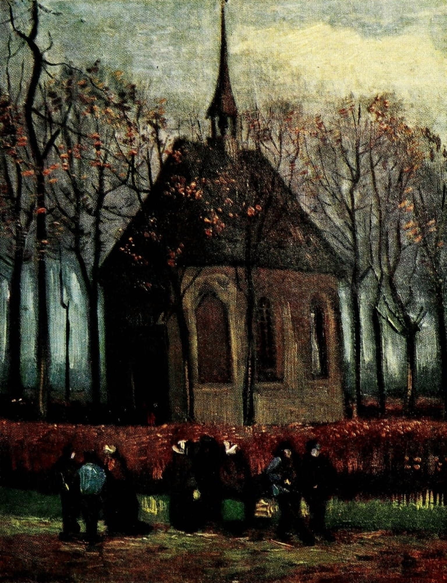 Posterazzi The Chapel at Nuenen 1884 Canvas Art - Vincent Van Gogh (24 x 36)