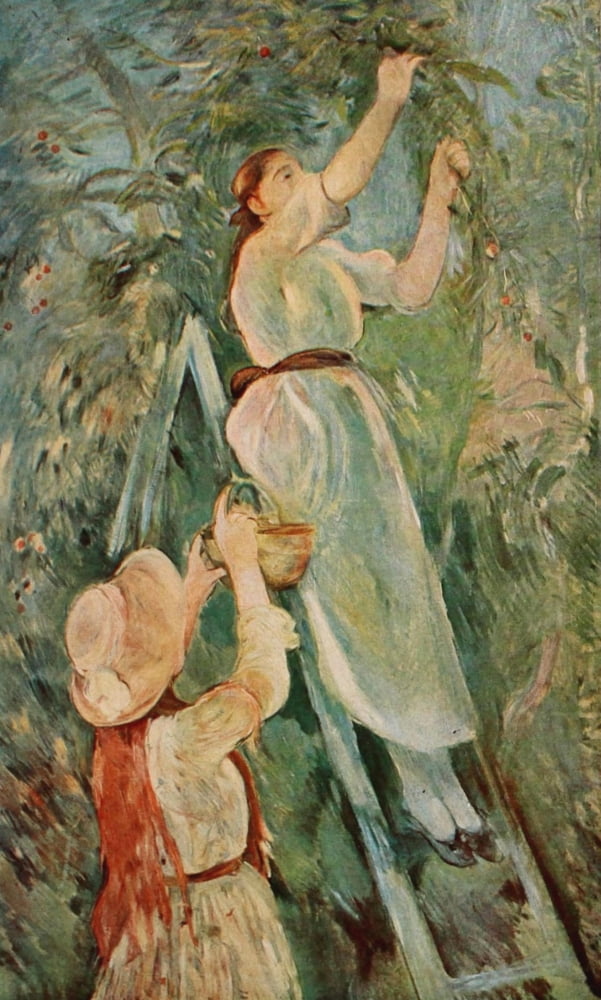 Posterazzi The Cherry Tree Canvas Art - Berthe Morisot (24 x 36)