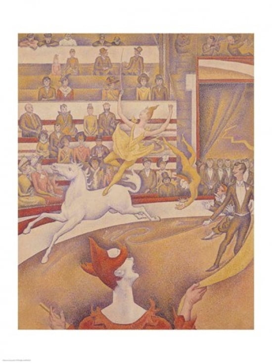 Posterazzi The Circus 1891 Canvas Art - Georges Seurat (24 x 36)