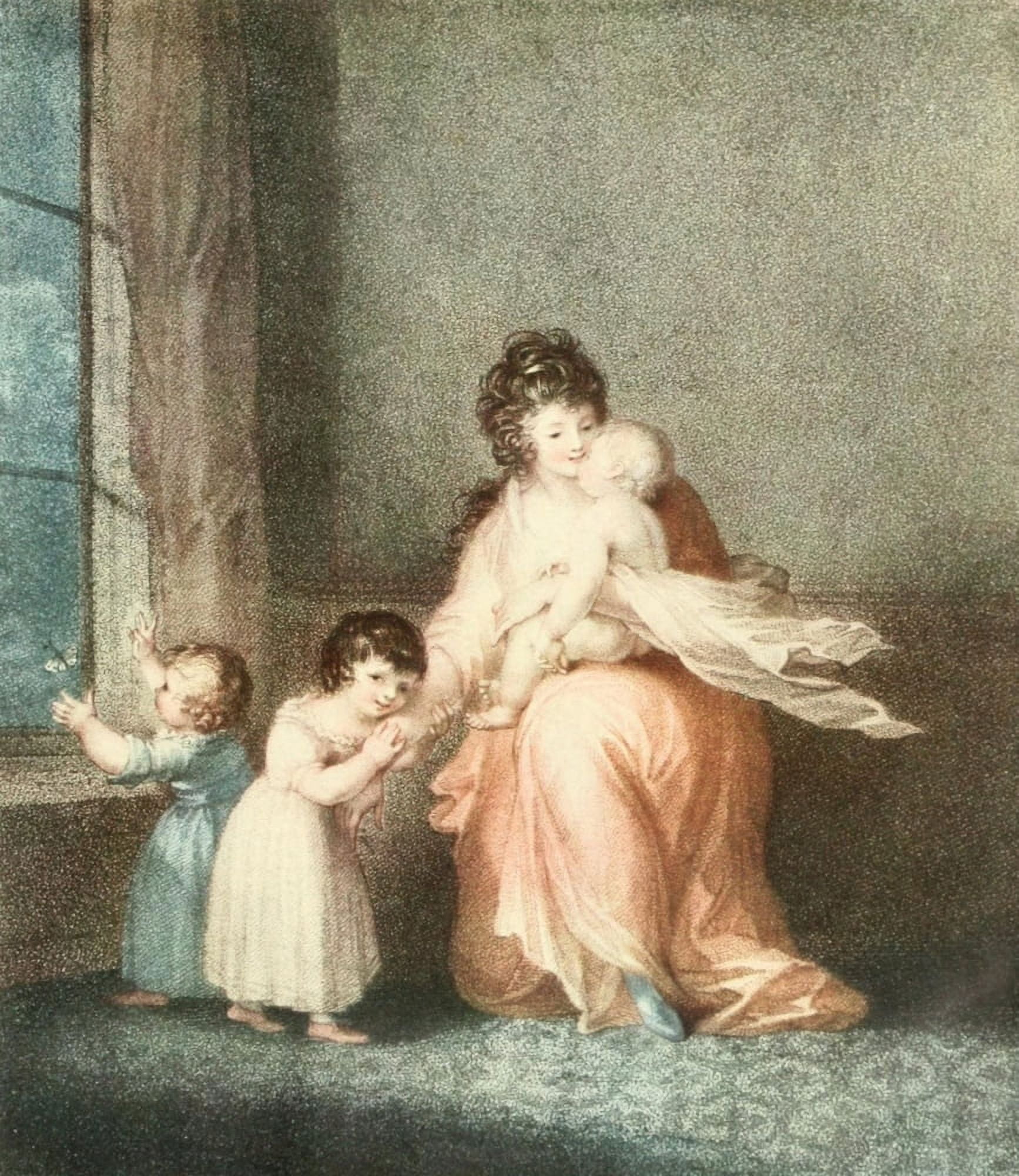 Posterazzi The Connoisseur 10 1904 Mother & children Canvas Art - Julia Conyers (24 x 36)