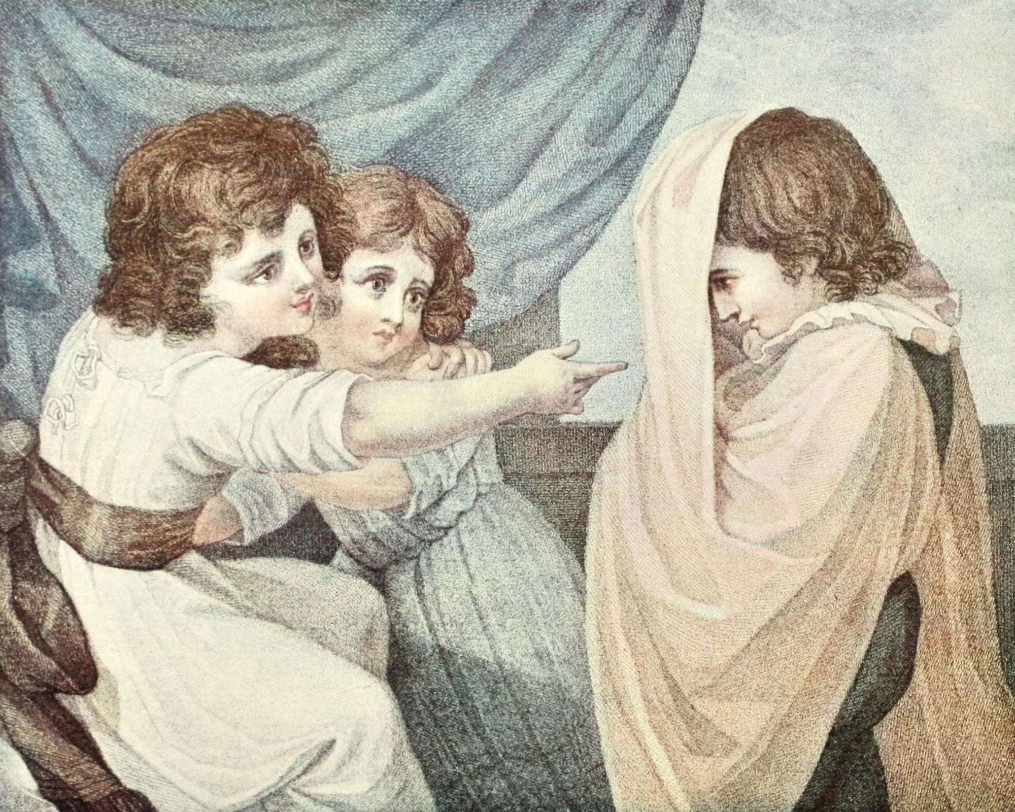 Posterazzi The Connoisseur 11 1905 A ghost Canvas Art - Richard Westall (24 x 36)
