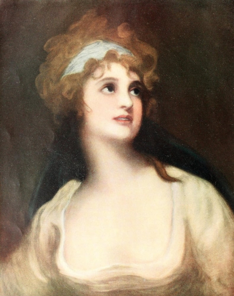 Posterazzi The Connoisseur 32 1912 Miss George Canvas Art - George Romney (24 x 36)