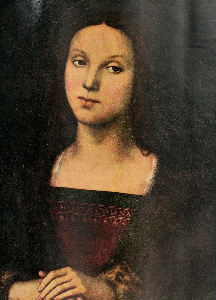 Posterazzi The Connoisseur 33 1912 St Mary Magdalene Canvas Art - Pietro Perugino (24 x 36)