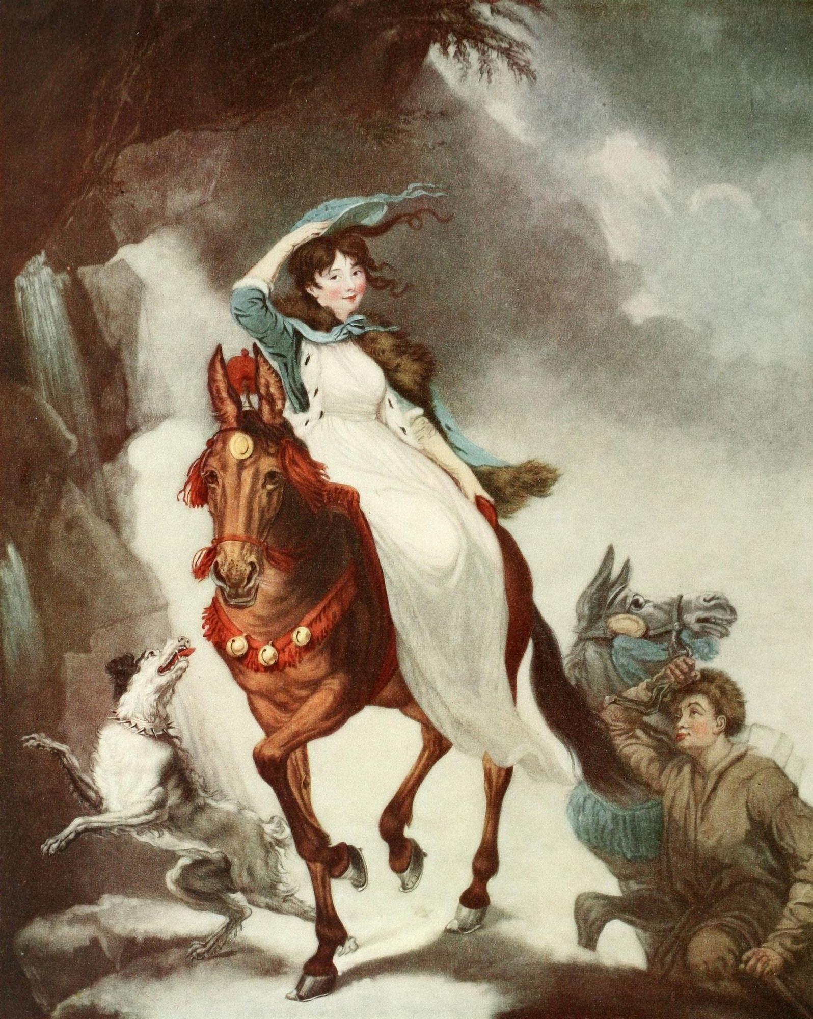 Posterazzi The Connoisseur 42 1915 The Alpine Traveller Canvas Art - James Ward (24 x 36)